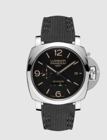 Panerai Luminor 10 Days GMT 44mm Replica Watch PAM00533 RECYCLED PET BLACK